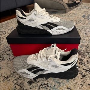 Reebok Nano X size 12 white and Black used